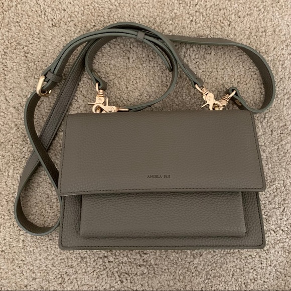 Angela Roi Handbags - Angela Roi Eloise Satchel Crossbody in Ash Brown